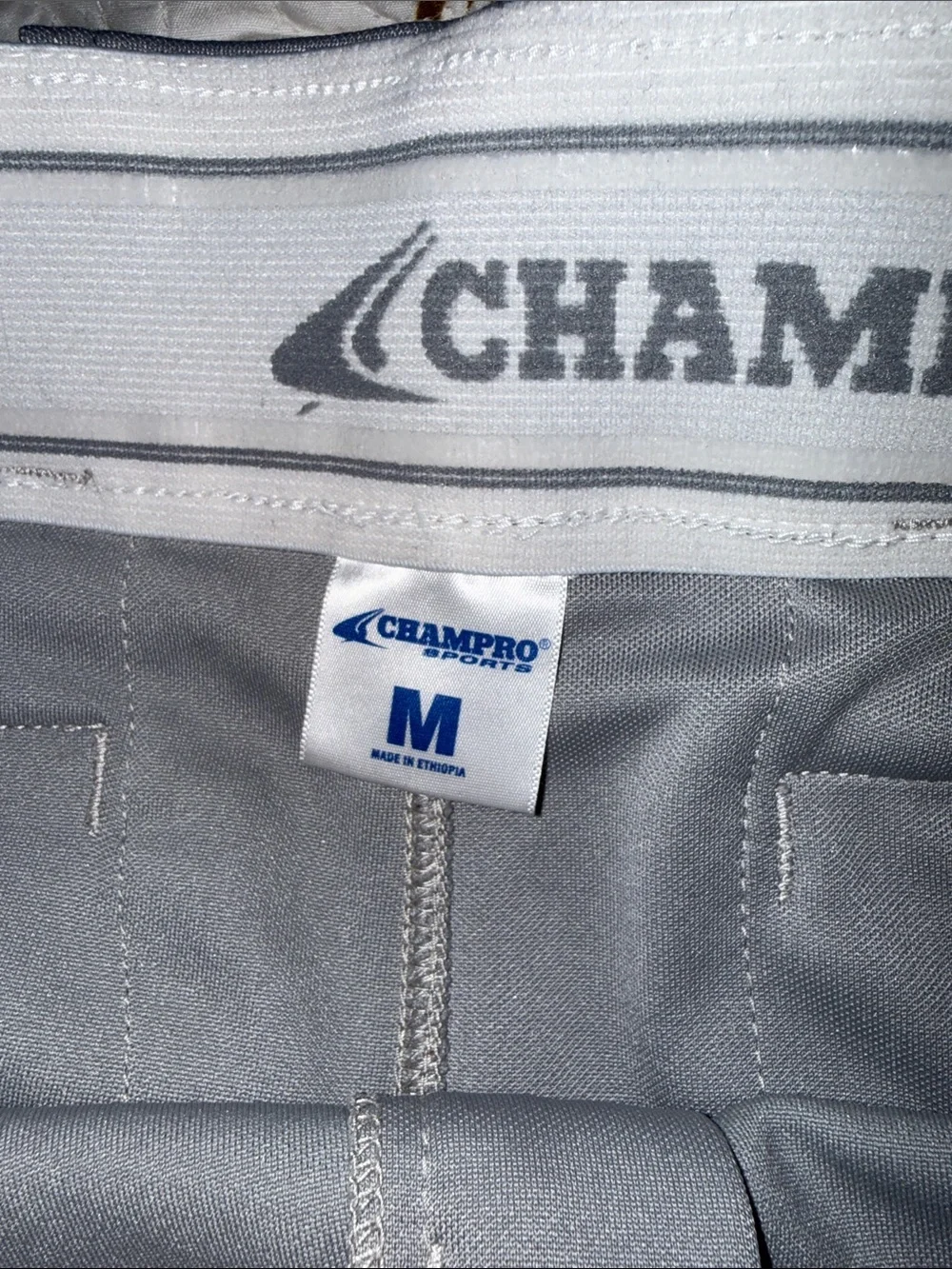 Gray Athletic Baseball Pants